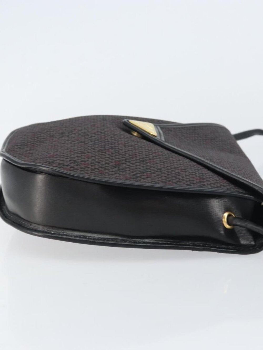 SAINT LAURENT Shoulder Bag PVC Leather Gray Gold Auth bs31403 - Picture 5 of 16